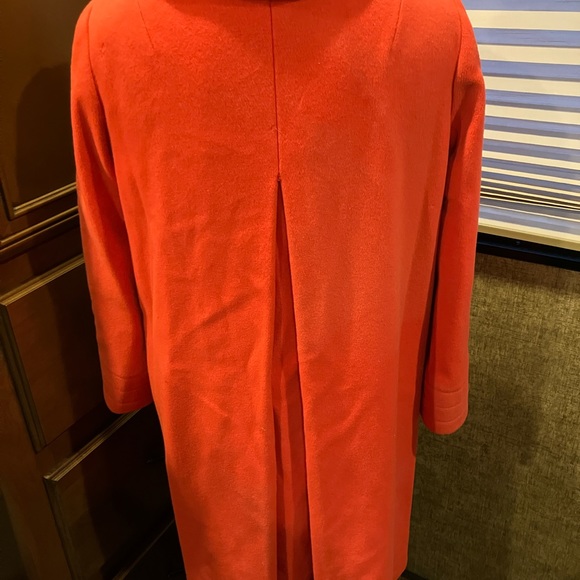 Vintage swing coat orange-pink with pink plastic buttons NS See Measurements - Picture 6 of 10